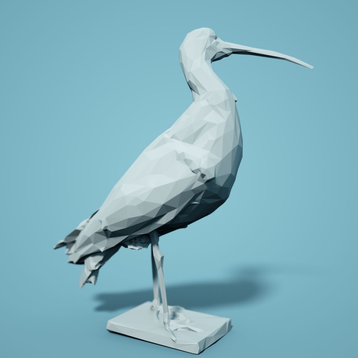 Low Poly bird Collection Low-poly 3D model_34