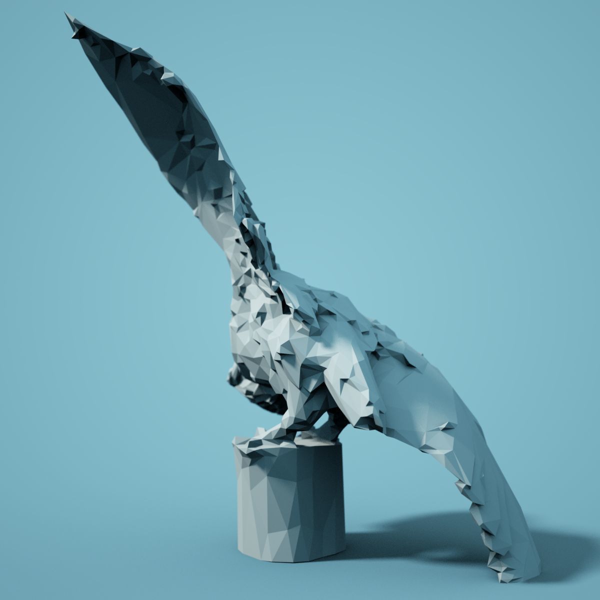 Low Poly bird Collection Low-poly 3D model_61