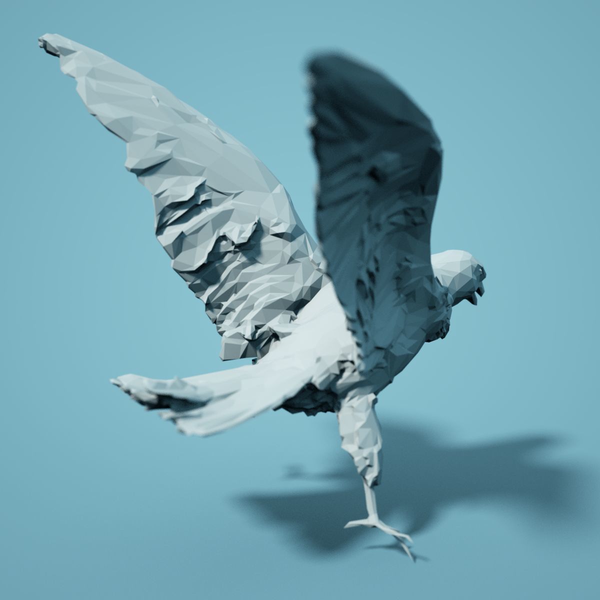 Low Poly bird Collection Low-poly 3D model_101