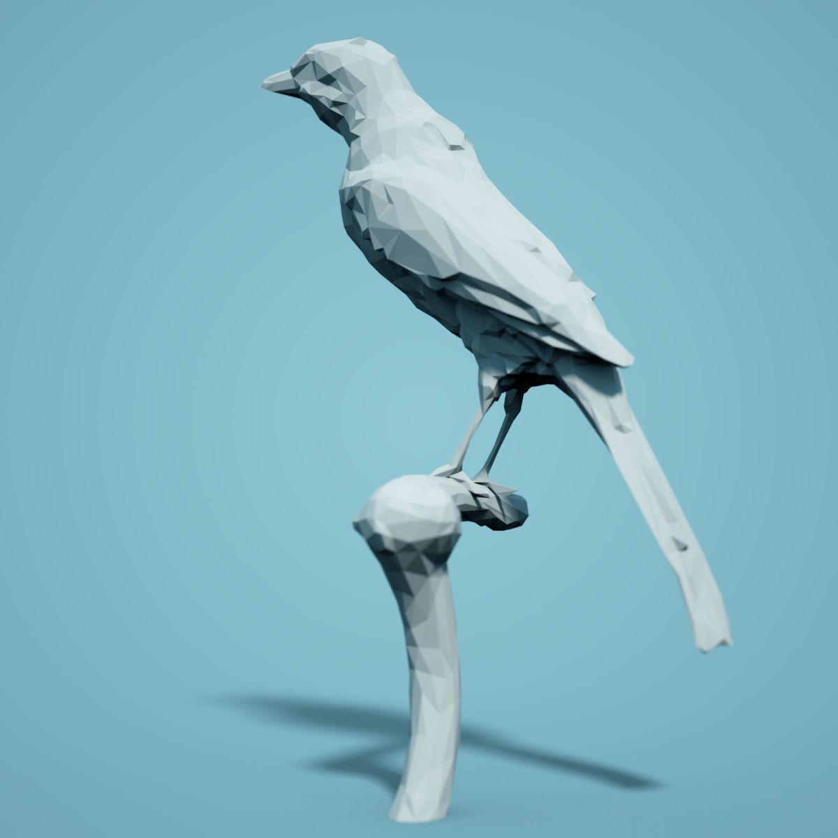 Low Poly bird Collection Low-poly 3D model_65