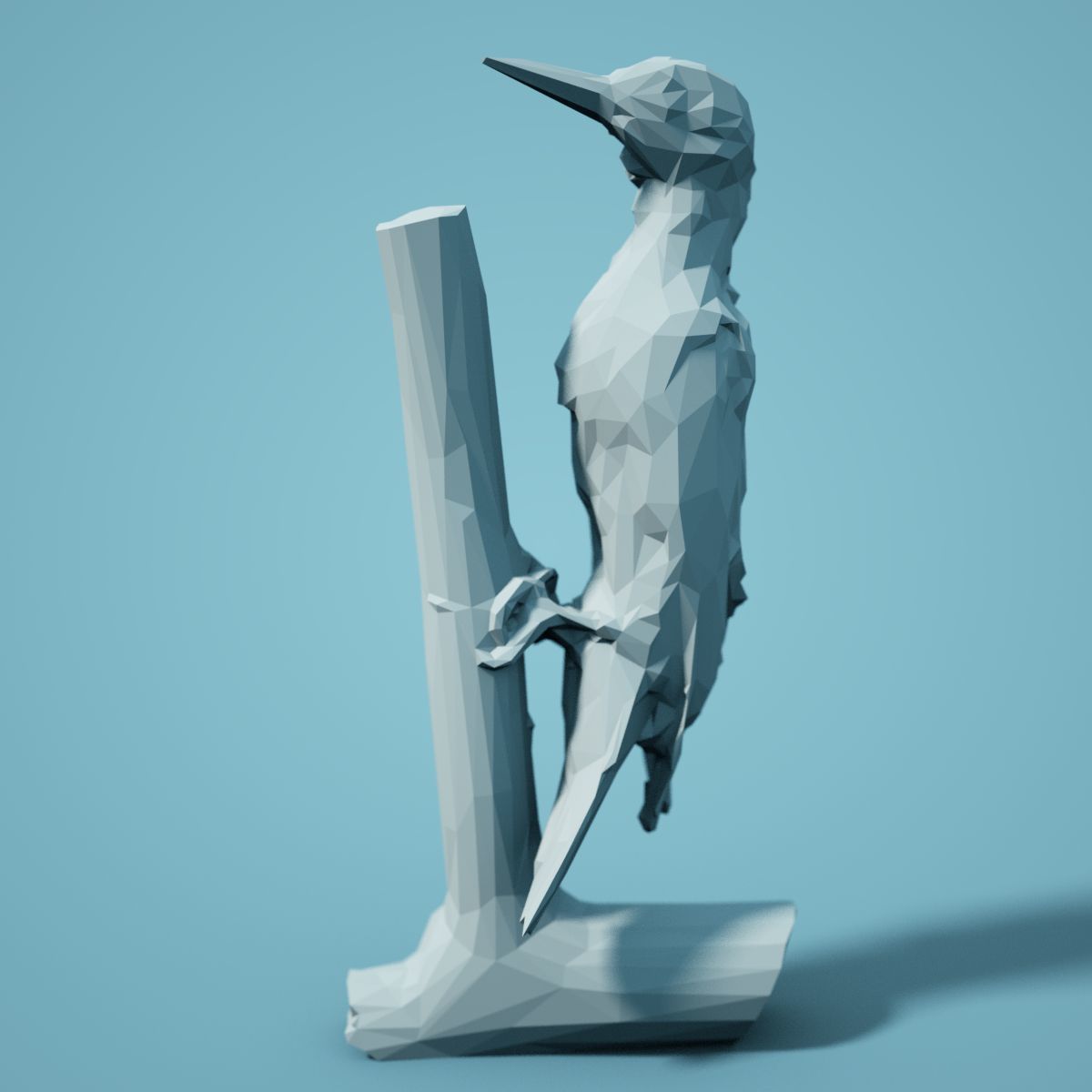 Low Poly bird Collection Low-poly 3D model_48
