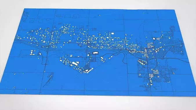Cityscape Moraira Spain 3D model 3