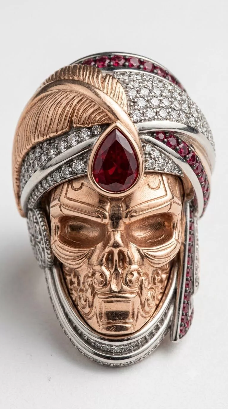 skull ring 3D print model