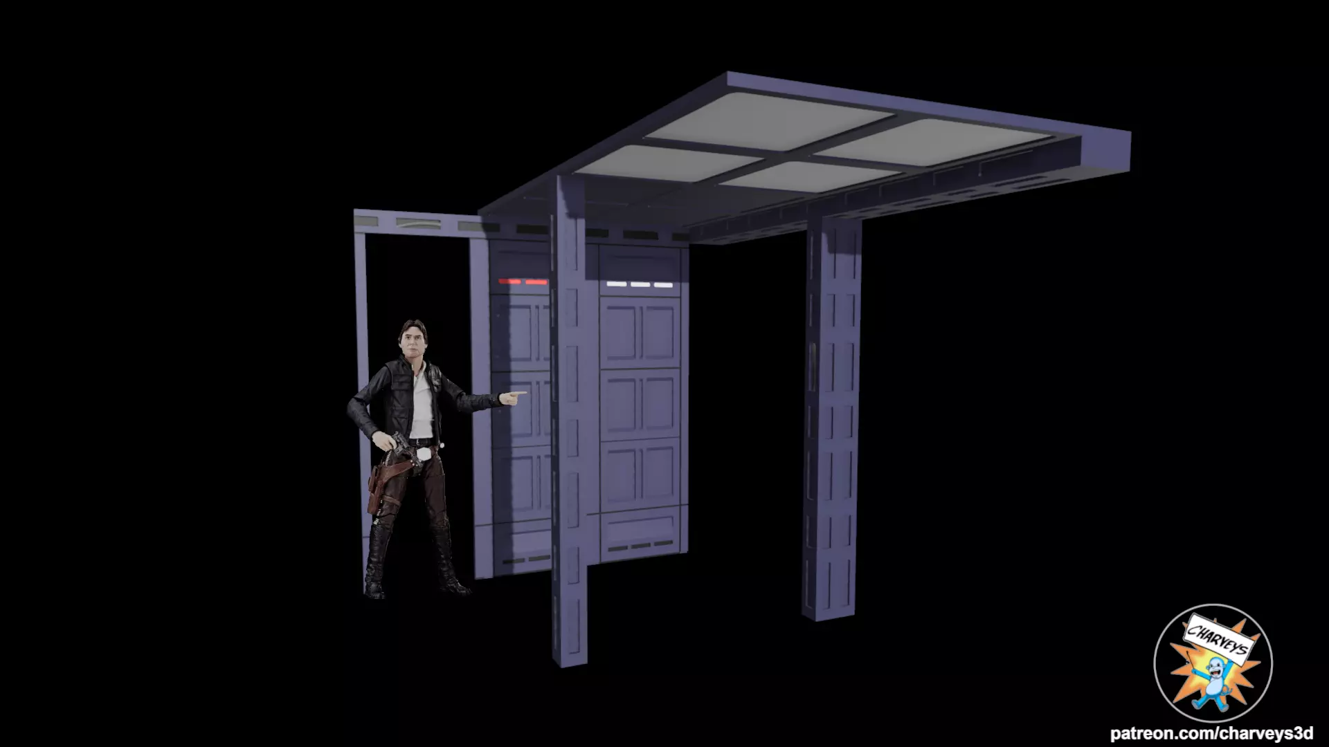 Star Wars Echo Base Wall Panels for 4 and 6 inch figures 3D print model