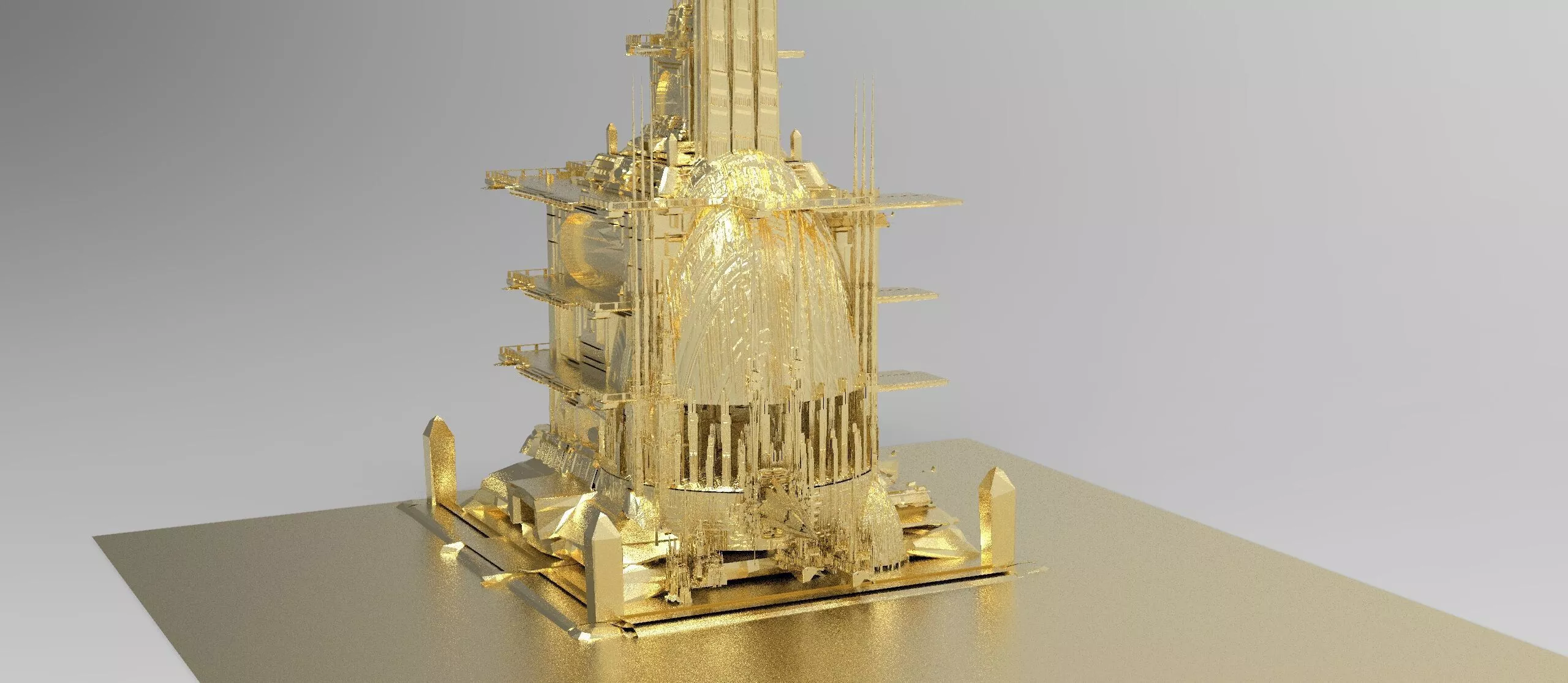Nevada Golden Dome 2 3D model