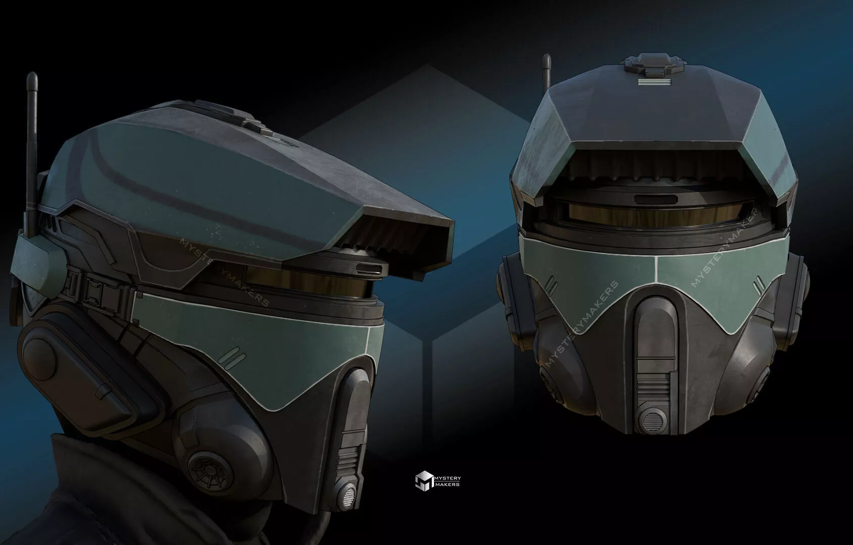 Galactic Racer helmet 3D print model