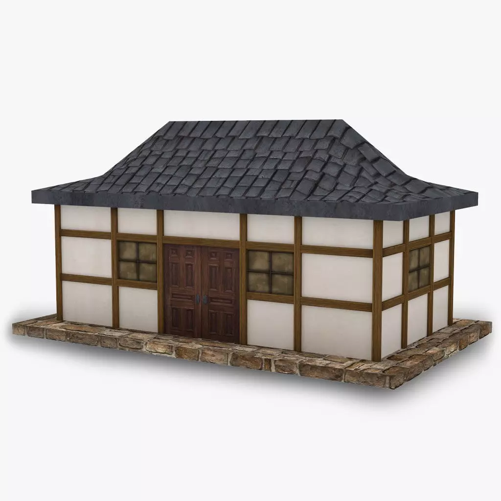 Asian Pagoda Temple Free low-poly 3D model