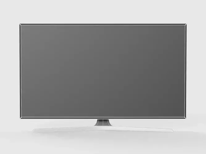 Realistic Flatscreen No-Brand TV - PBR Game Ready - MU6103 