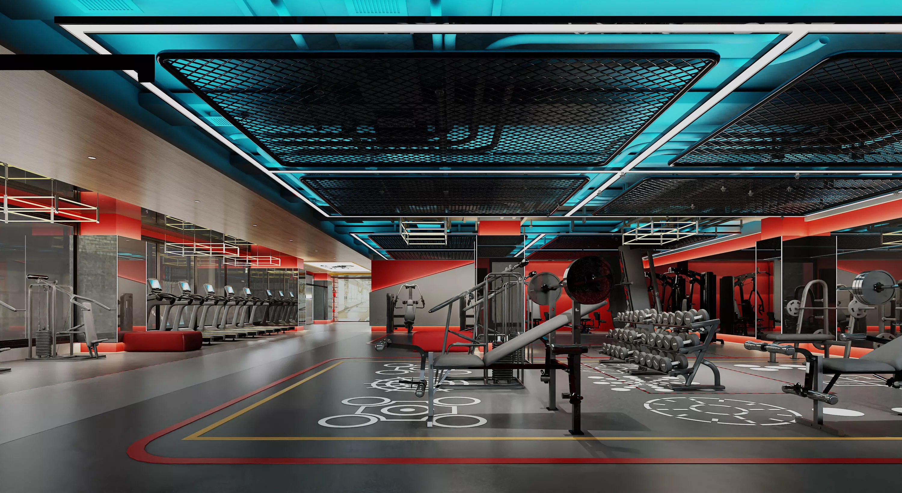 Gym Interior 3D model