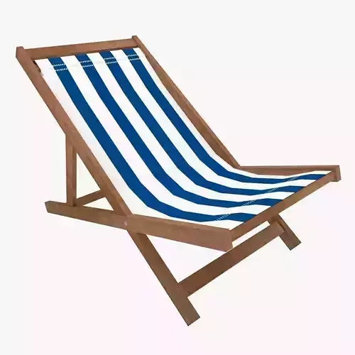 Low Poly Beach Chair Low-poly 3D model