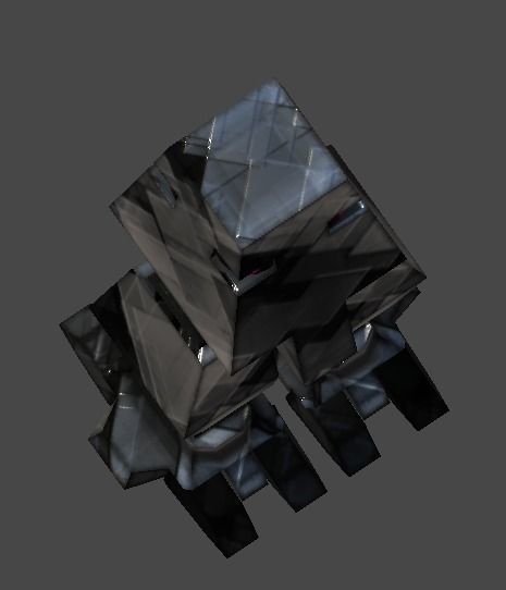 Megedo robot1 Low-poly 3D model_7