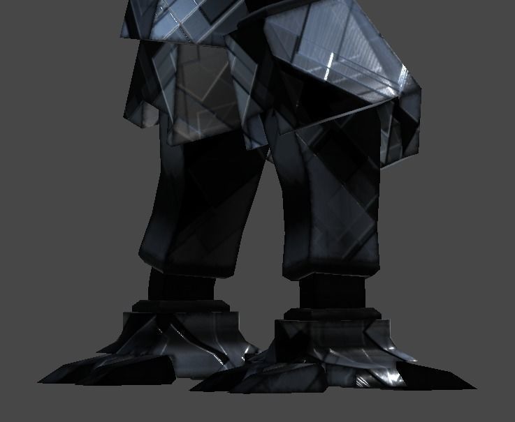 Megedo robot1 Low-poly 3D model_6