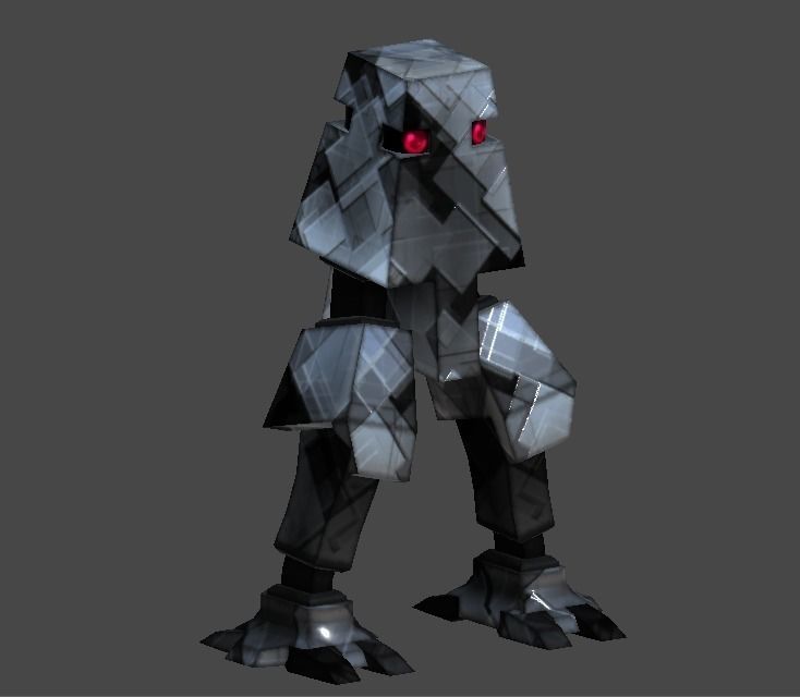 Megedo robot1 Low-poly 3D model_0