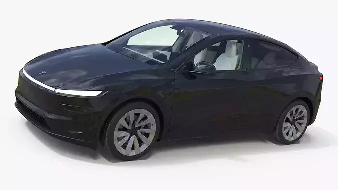 Black Tesla Model Y Juniper 2025 3D model