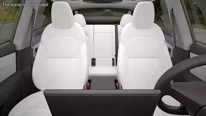 Black Tesla Model Y Juniper 2025 3D model 7