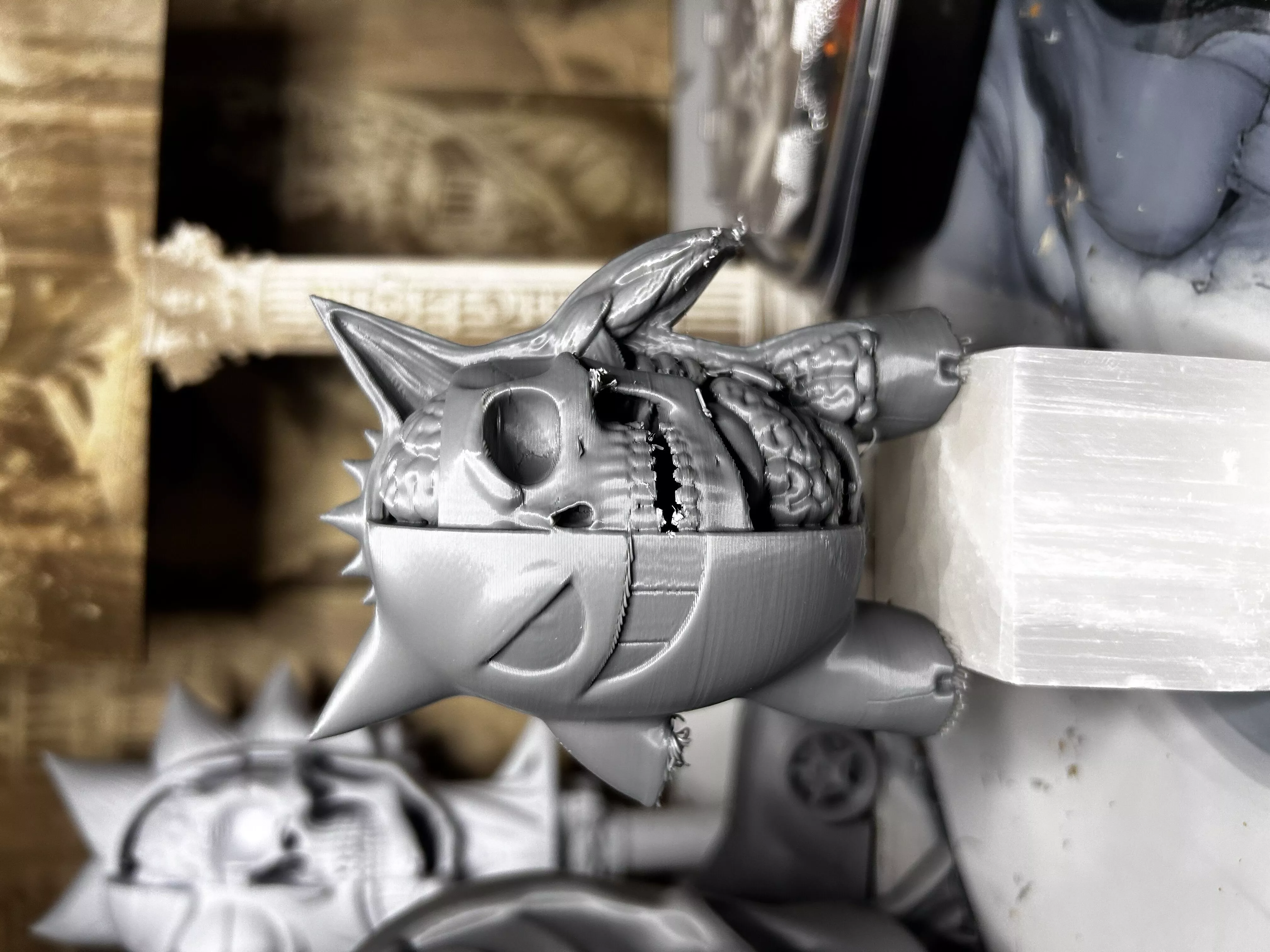 Gengar Half Skeleton 3D print model