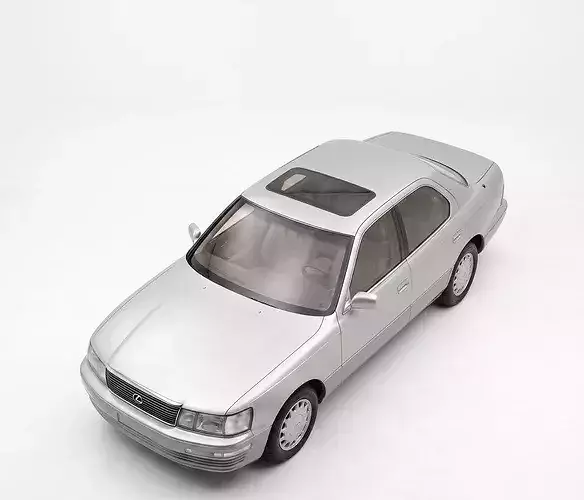 Classic Lexus LS400 Luxury Sedan First Generation XF10 3D model 4