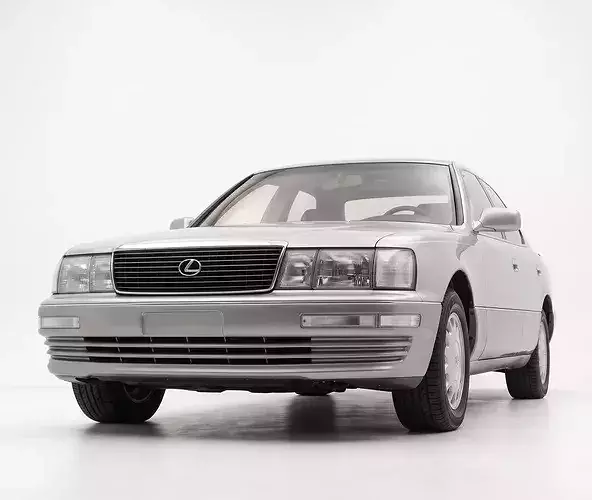 Classic Lexus LS400 Luxury Sedan First Generation XF10 3D model 3