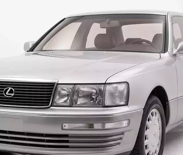 Classic Lexus LS400 Luxury Sedan First Generation XF10 3D model 7