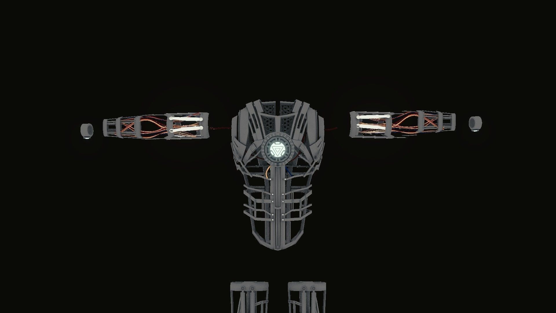 Iron Man Full Mech Armor  3D model_1