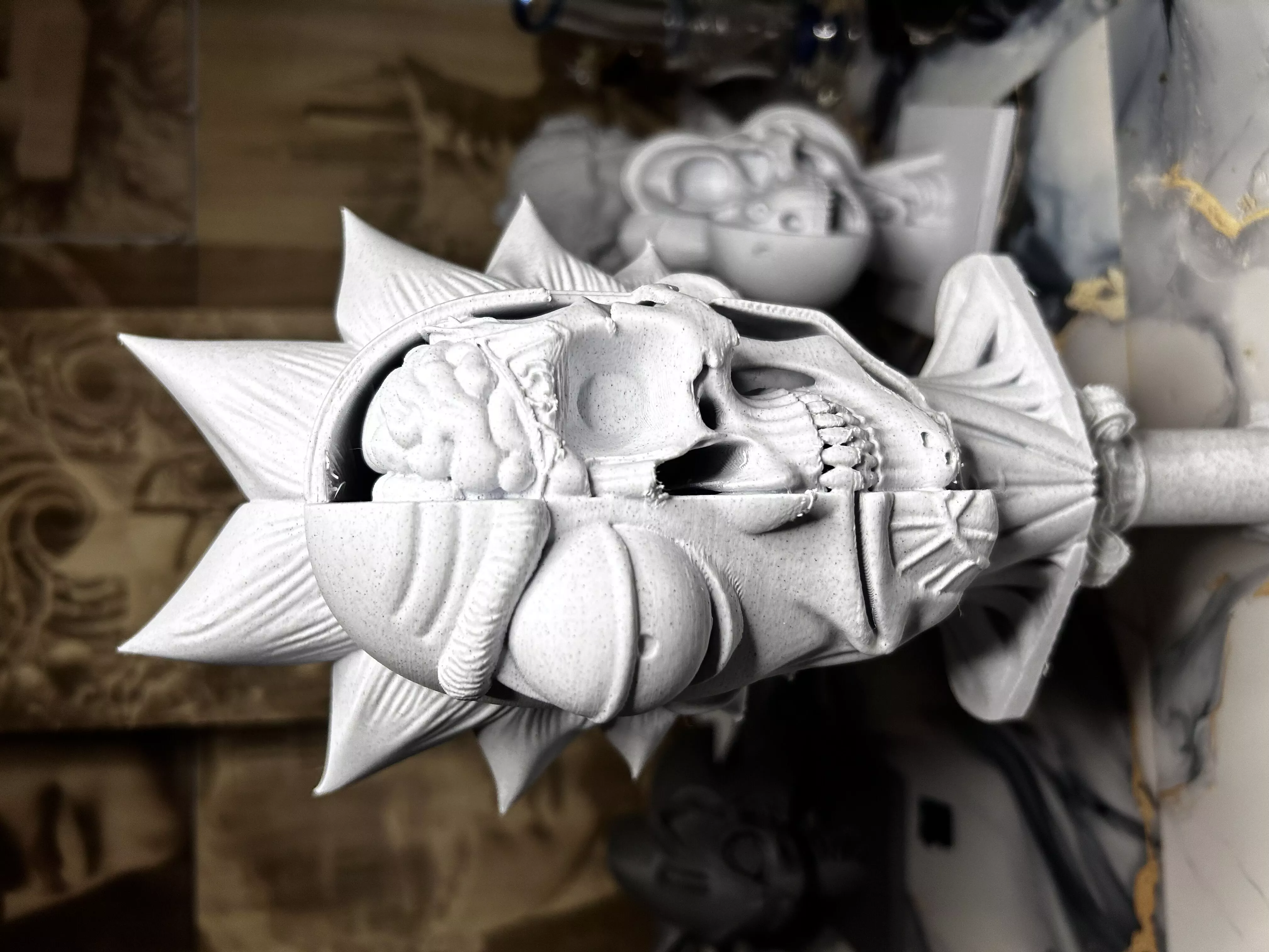 Rick Sanchez Half Skeleton 3D print model