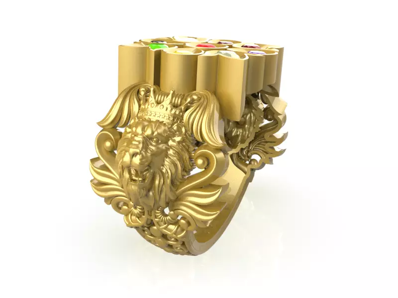 Navratna murti ring file-7 3D print model
