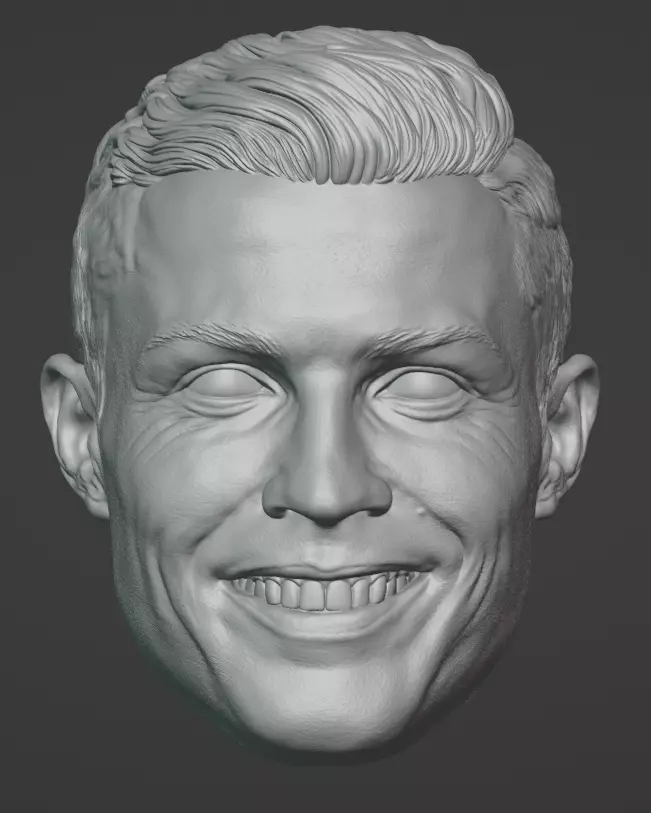 Cristiano Ronaldo Head- CR7 3D print model