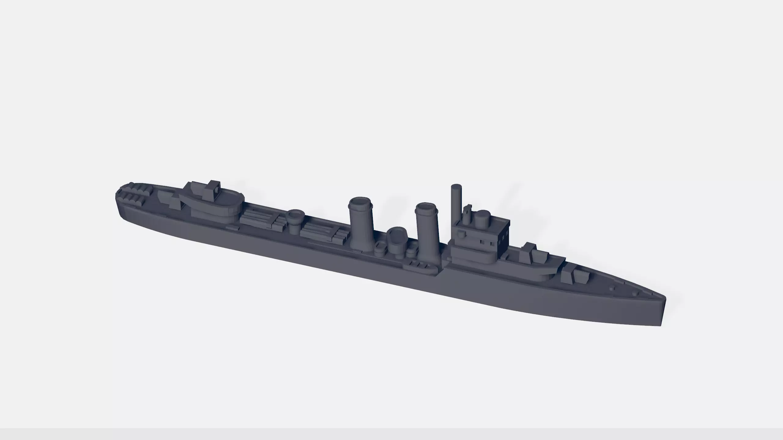 HMS Acasta 3D print model