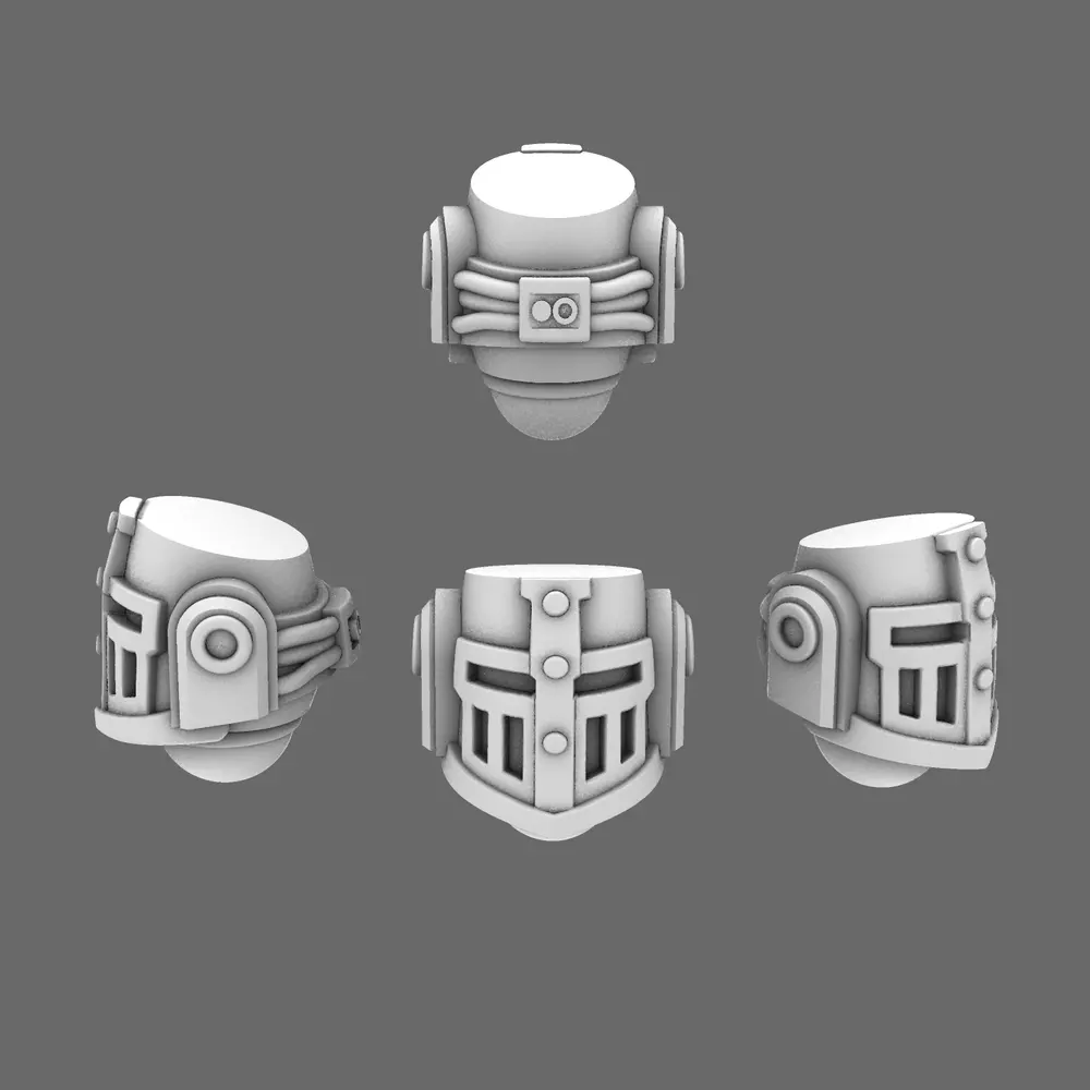 Crusader Knights V3 Great Helm Helmets 3D print model