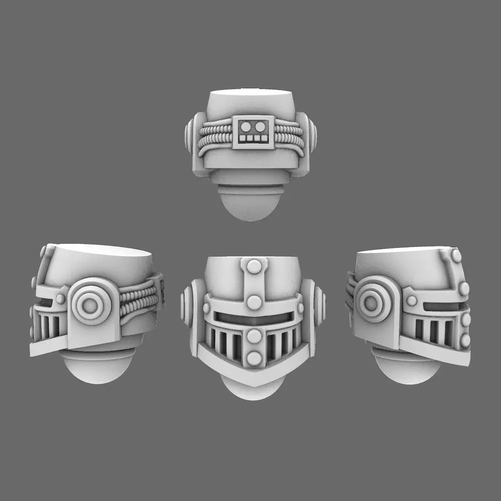 Crusader Knights V2 Great Helm Helmets 3D print model