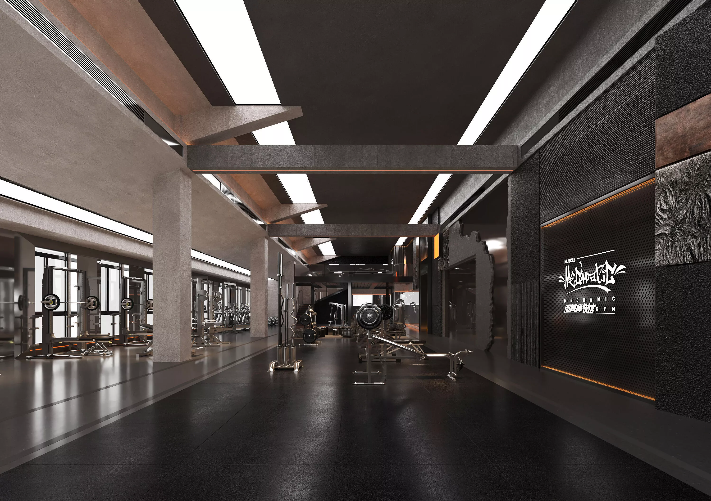 Gym Interior 3D model