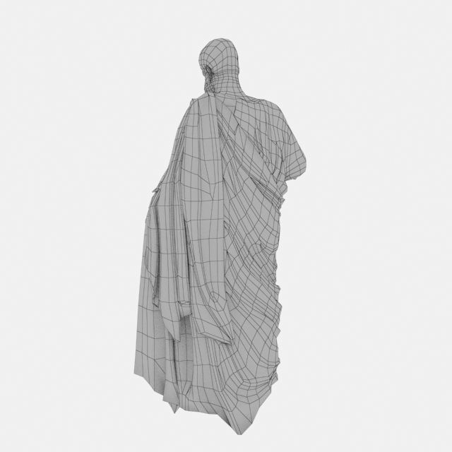 Ioann Statue Low-poly 3D model_6