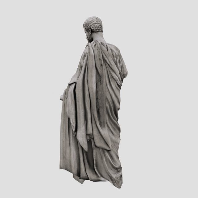 Ioann Statue Low-poly 3D model_3
