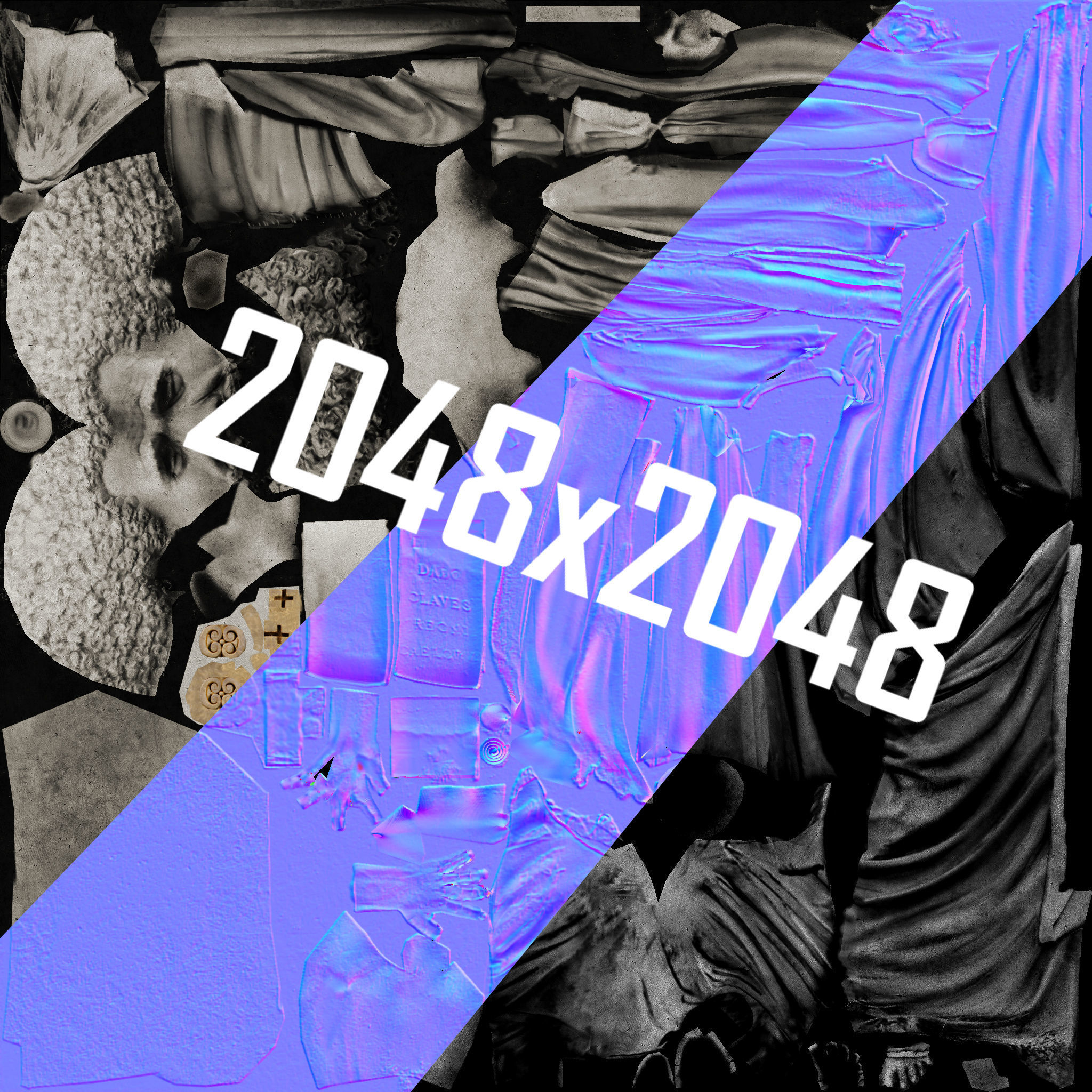 Ioann Statue Low-poly 3D model_9