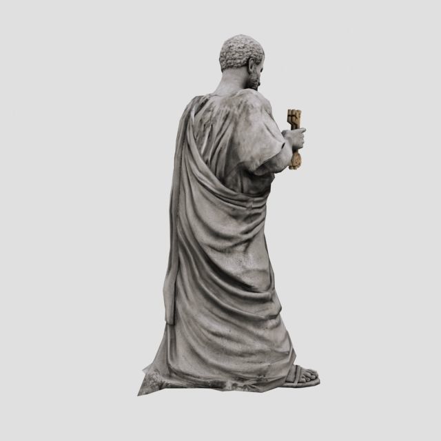 Ioann Statue Low-poly 3D model_2