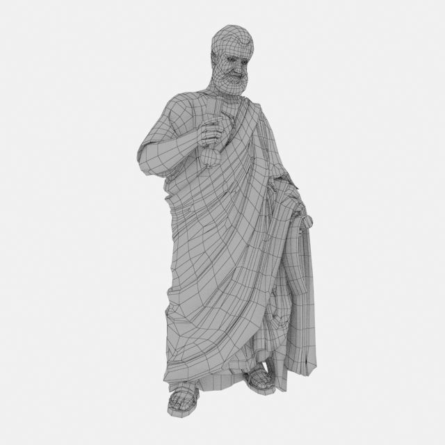 Ioann Statue Low-poly 3D model_5