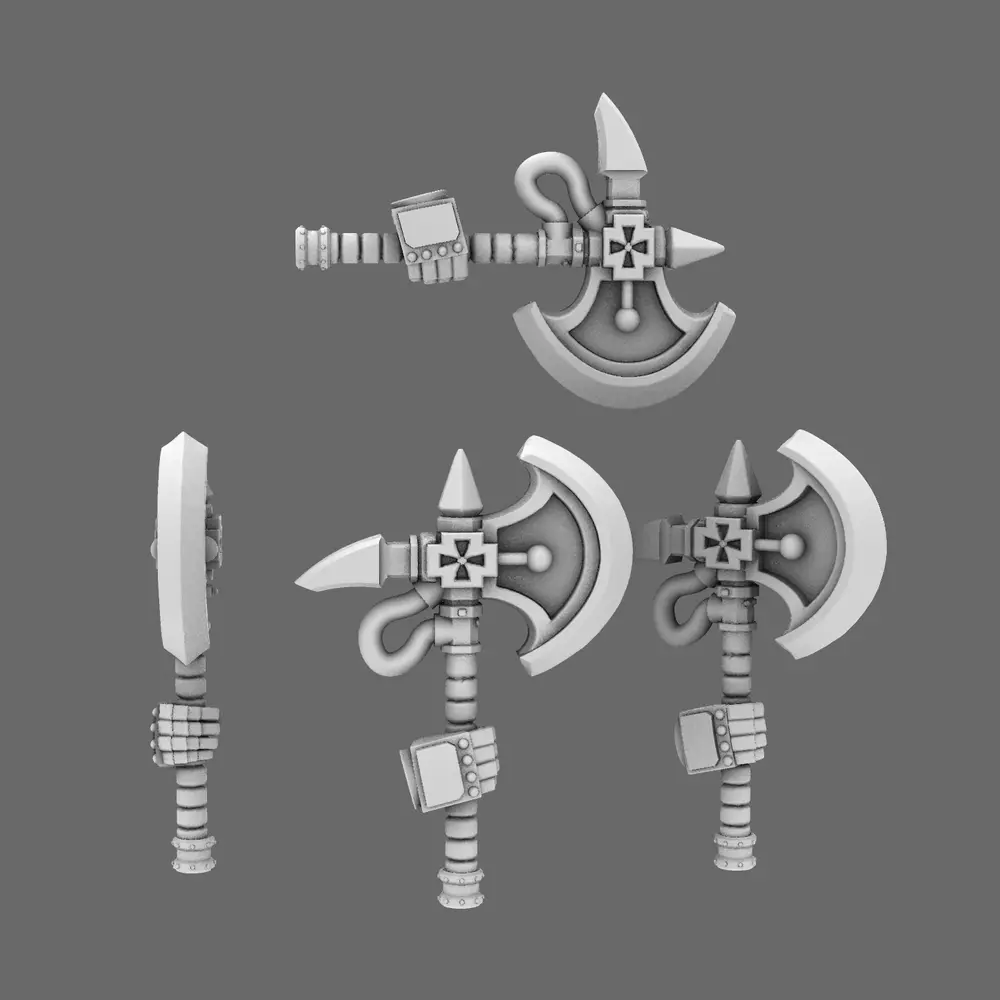 Crusader Knights Great Ax RIGHT 3D print model