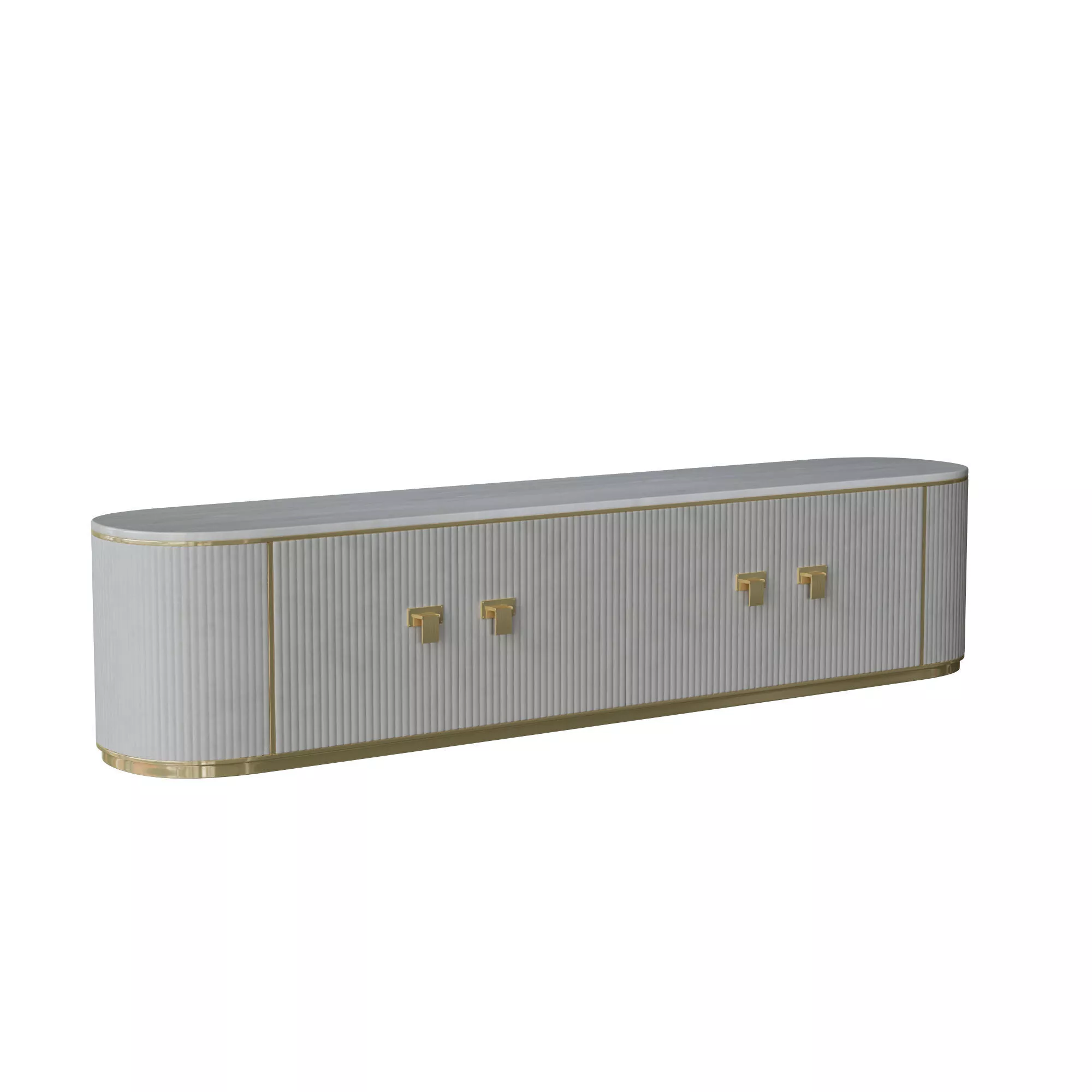 Minimalist TV Cabinet 3D Asset 3D model