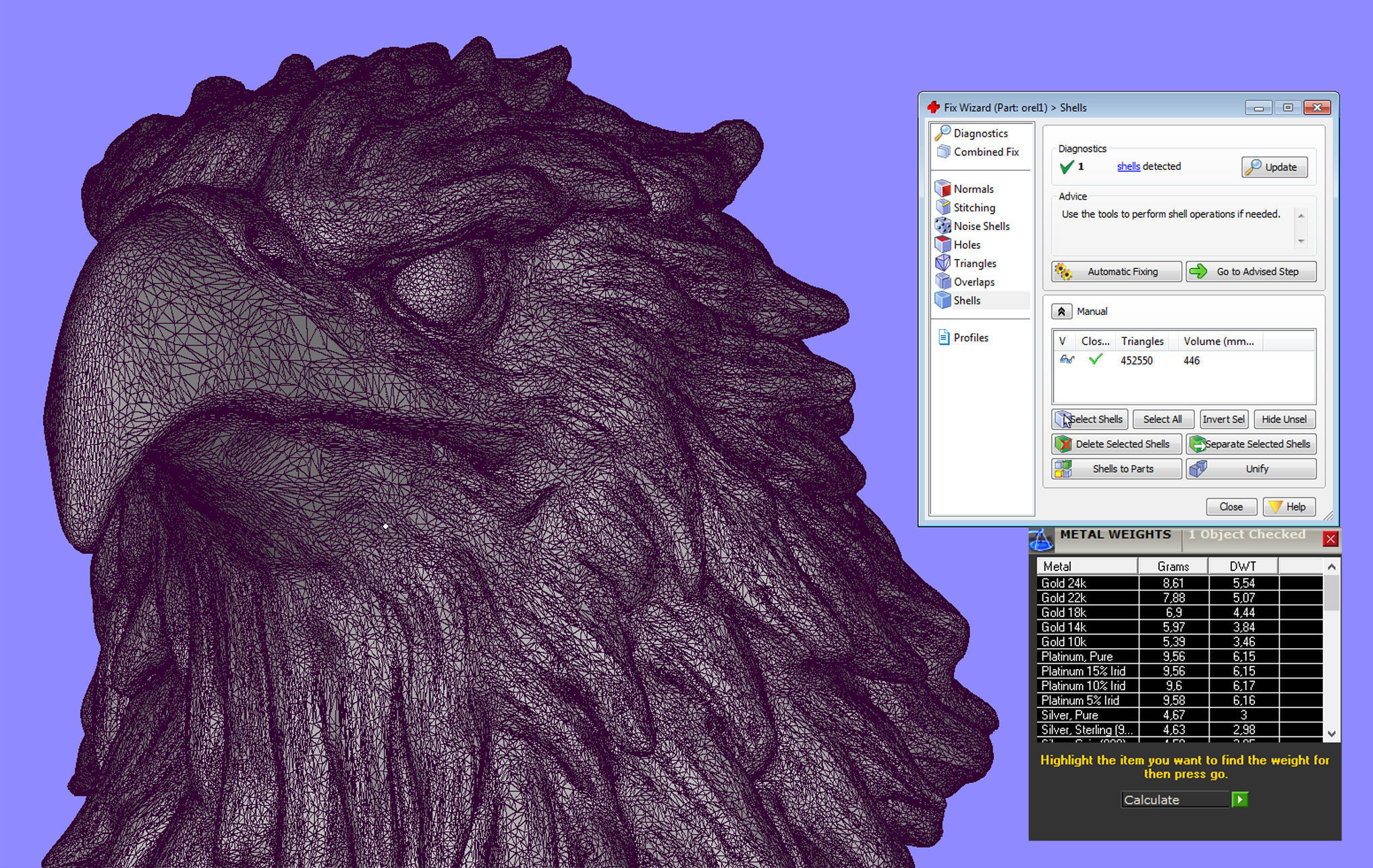 Eagle heads 3D print model_8
