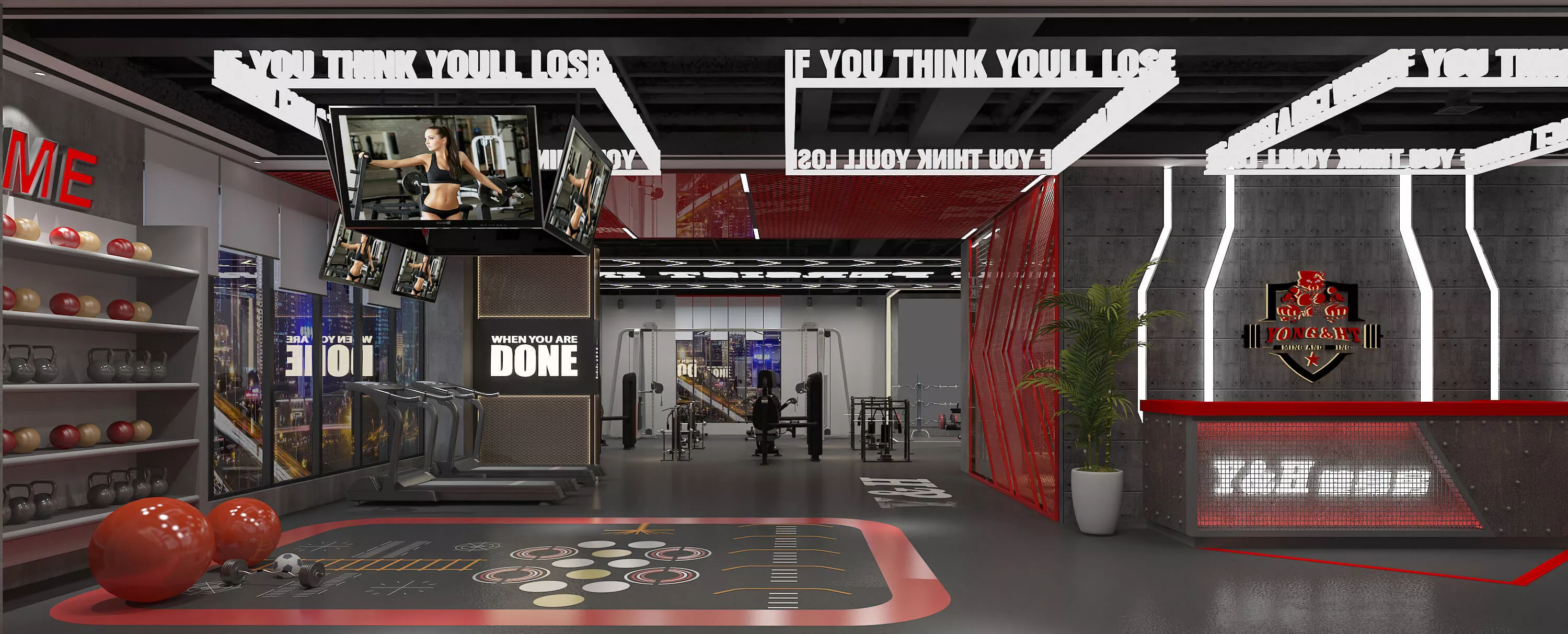 Gym Interior 3D model