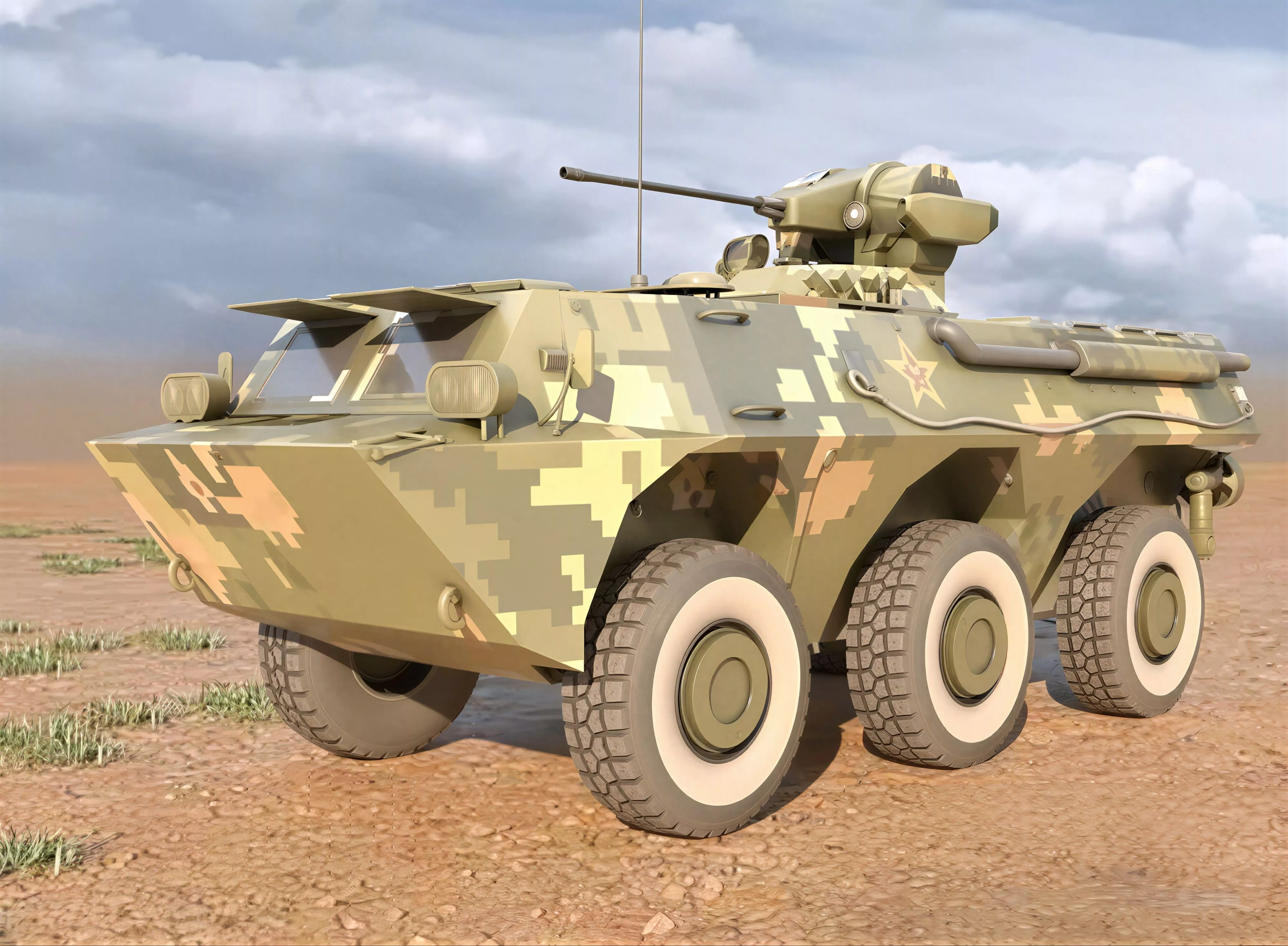 Military Armored Personnel Carrier ZSL92 WZ551 3D Model 3D model