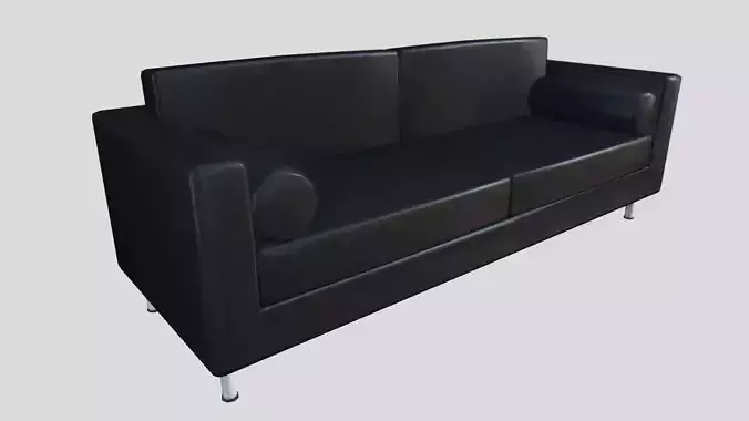 Black Leather Couch