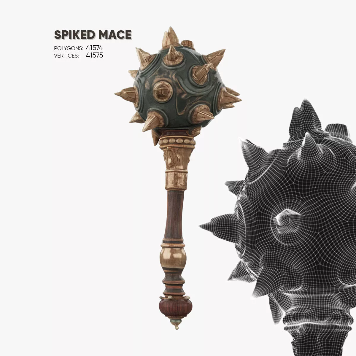 Spiked Mace 3D model