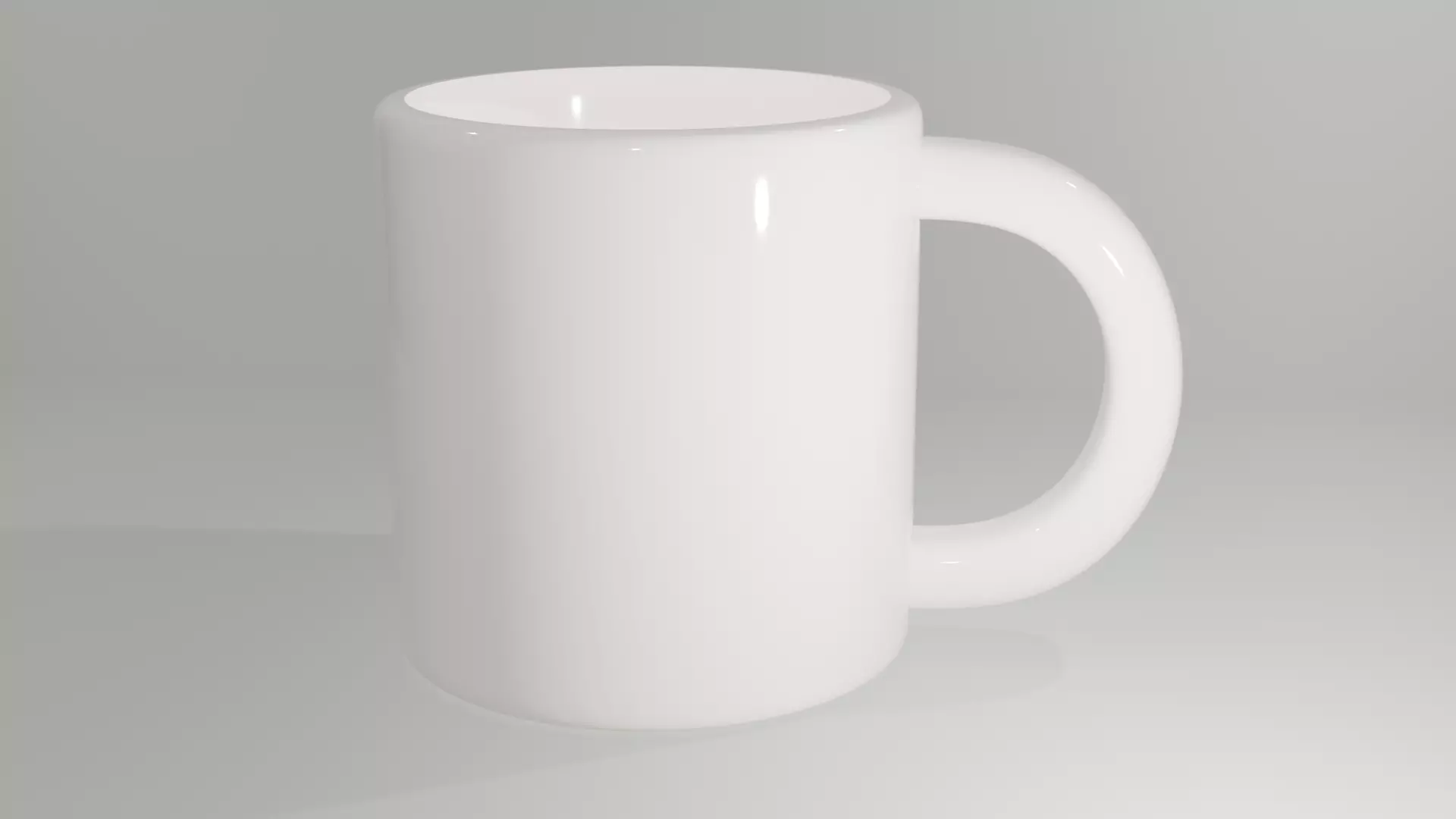 Plain White Ceramic Free low-poly 3D model