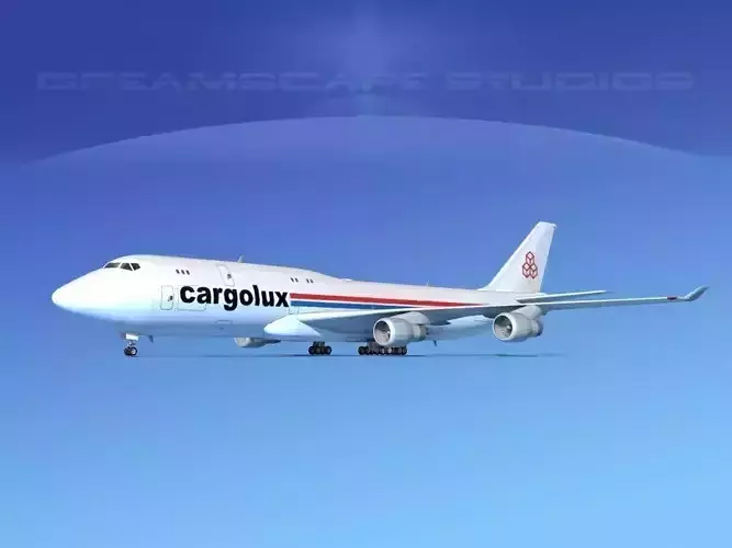 Boeing 747-8 Cargolux 3D model