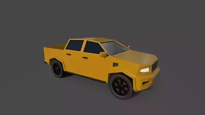 Low poly Car Low-poly 3D model 4
