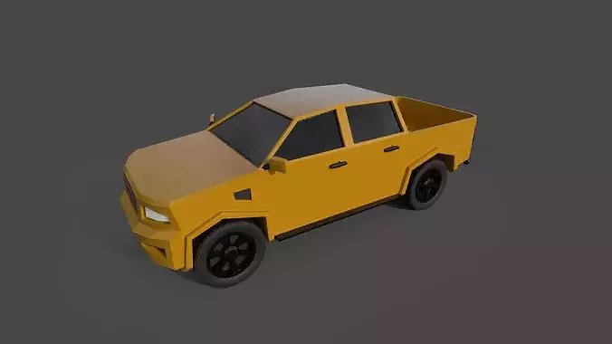 Low poly Car Low-poly 3D model