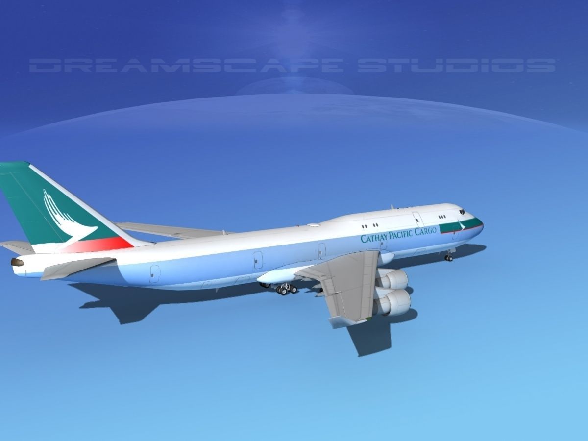 Boeing 747-8I Cathay Pacific Cargo 3D model_5