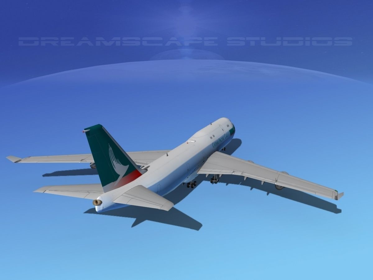 Boeing 747-8I Cathay Pacific Cargo 3D model_6