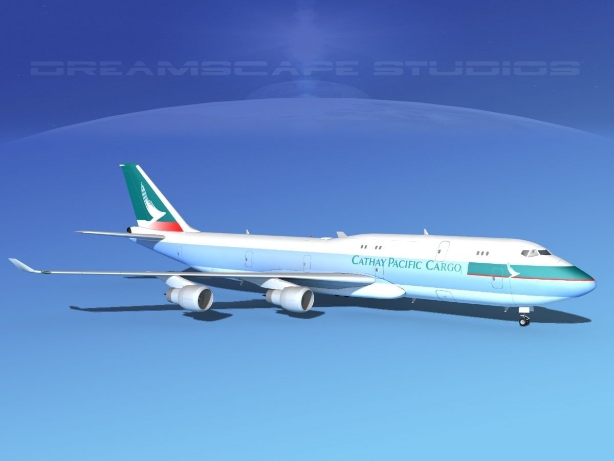 Boeing 747-8I Cathay Pacific Cargo 3D model_3